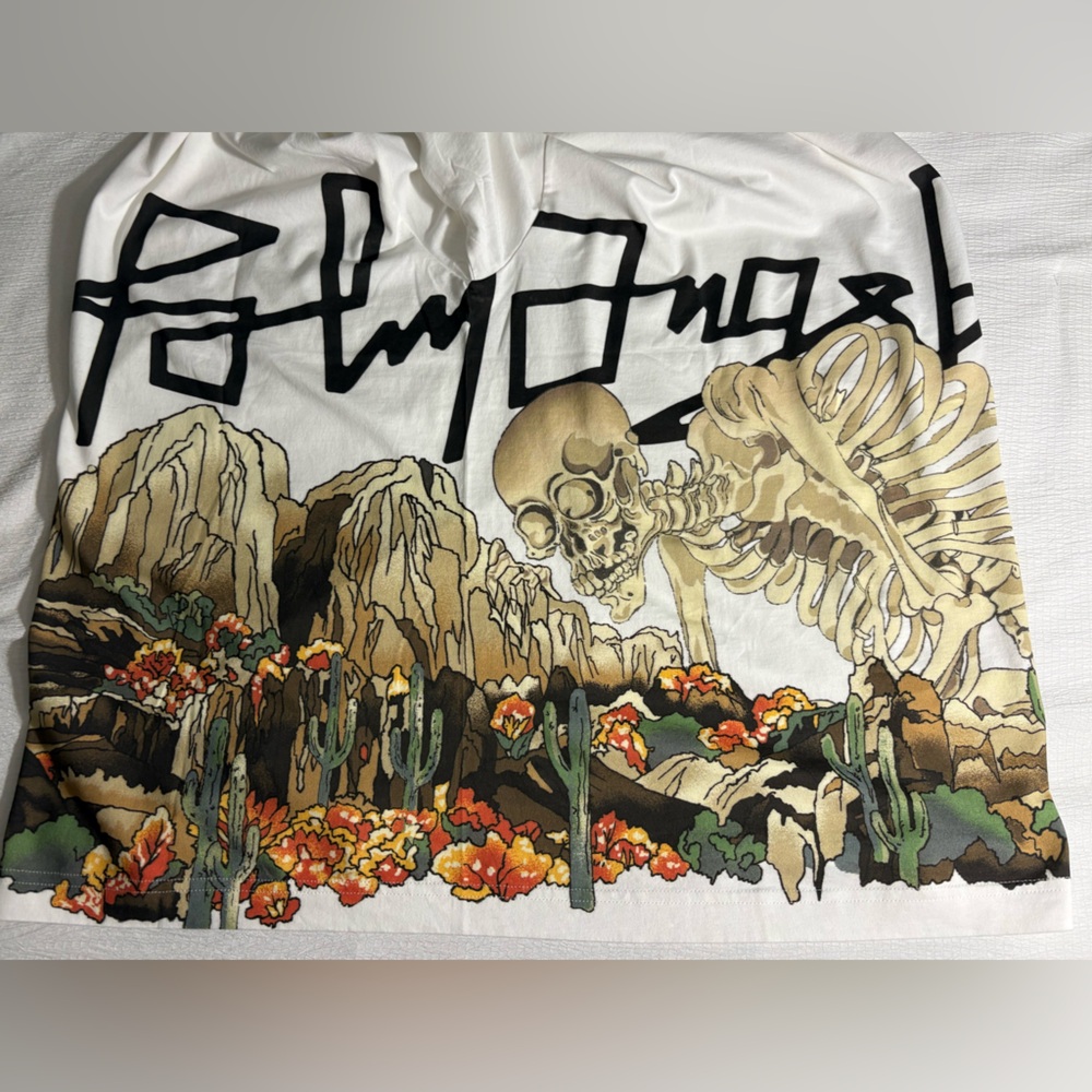 White Palm Angels Desert Skull Over Tee Size  XL